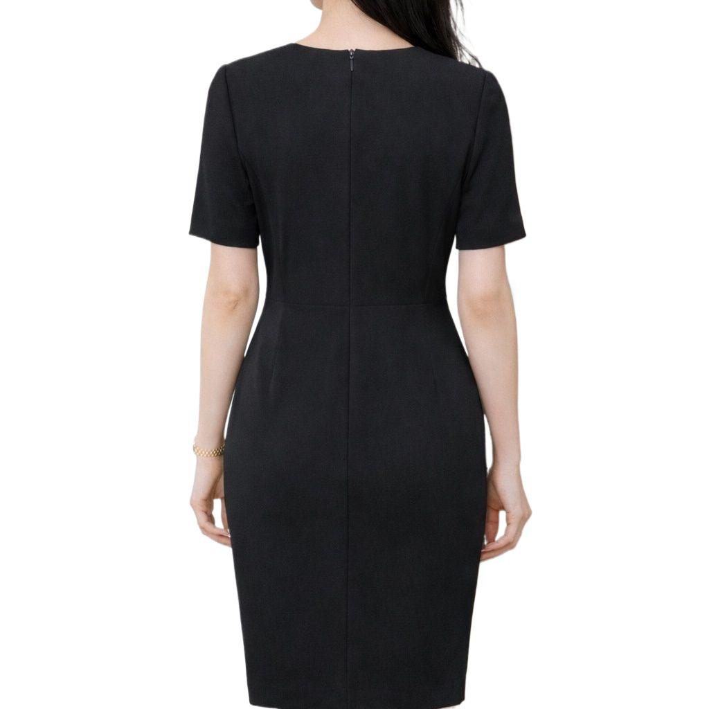 Elegant Slimming Workwear Dress for Front Desk and Beauty Therapist