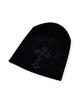 Bonseullipi Cross Short Beanie (Black)