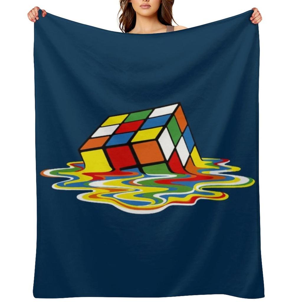 Melting cube Sheldon TBBT Throw Blanket Comforter Fashion Sofas Soft Plaid Luxury St Blankets