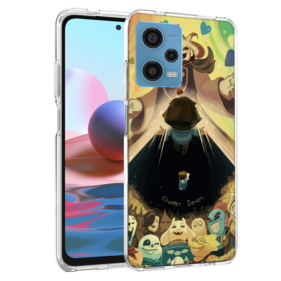 Chapter art Undertale Phone Case For Redmi Note 13 12 14 15 Pro Plus 13R 11 11T 11E 11S 10 Pro 10S 9 9S Cover Cell Clear TPU Cap