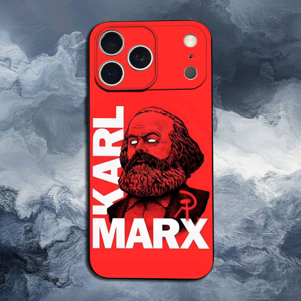 Stalin Marx Lenin Great Men Case For iPhone 15,16,12,14,17,13,11,Plus,Pro Max,8,7,XR,SE,XS,X,Mini,Soft Silicone Black