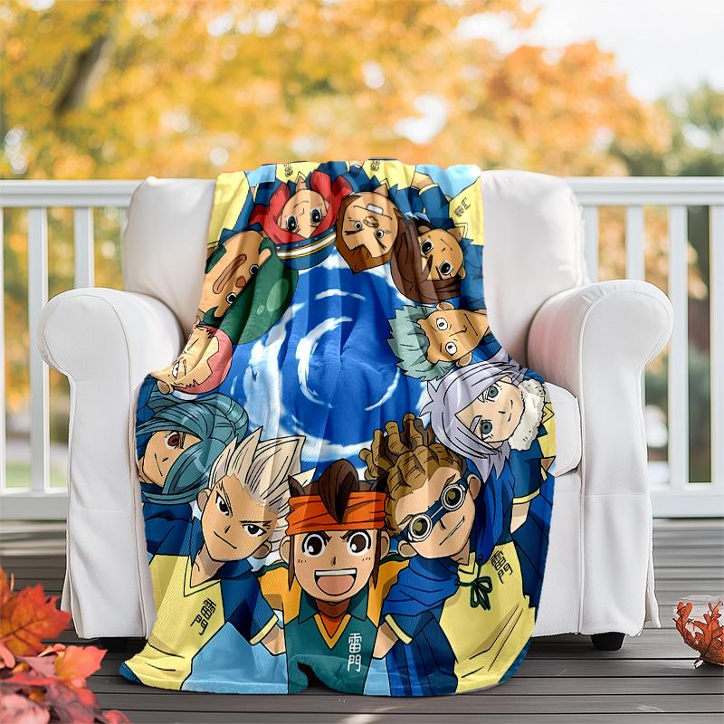 Inazuma Eleven printed throw blanket—soft,warm;versatile blanket for all seasons—perfect as &air-conditioning throw,nap blanket