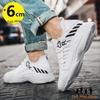 Sports Sneakers Men Elevator Height Increase Shoes Insole 6Cm Mesh Man  Leisure Fashion Plus Size 36-44