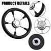 13" Diameter Stainless Steel Steering Wheel 5 Spoke Design For Recreational Boats And Professional Ships