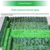 Faux Artificial Leaf Privacy Fence Panel 1M/ Realistic Green Hedge for Patio Balcony Backyard Home Outdoor Decor