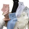 Women’s Spring-Summer Ankle Socks - Anti-Pilling, Sweat-Absorbent, Comfortable, Solid Colors, College Style