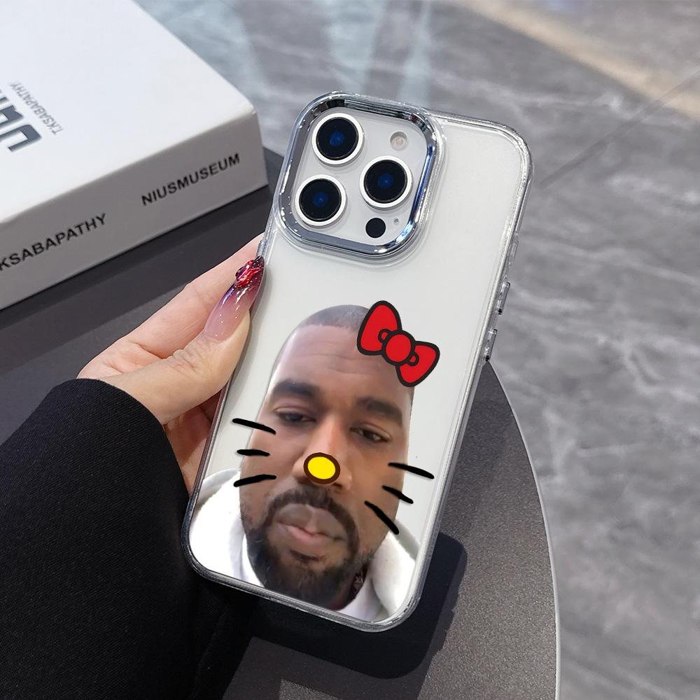 

HOT Kanye West YE Funny Phone Case For iPhone 17e 17 16e 16 15 14 13 12 11 mini Pro Max X XR XSMAX Air Plus Transparent Cover iPhone 17 Air