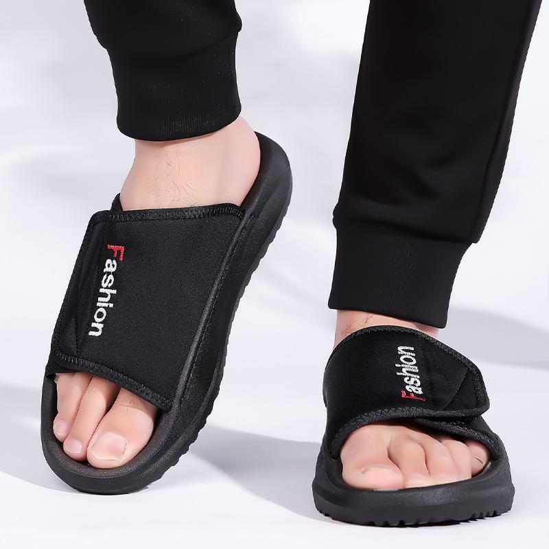 Fashion Solid Color Fashion Casual Slippers for Men Soft-soled Anti-slip Wear-resistant Sports Beach Shoes Male Summer New Slippers Man