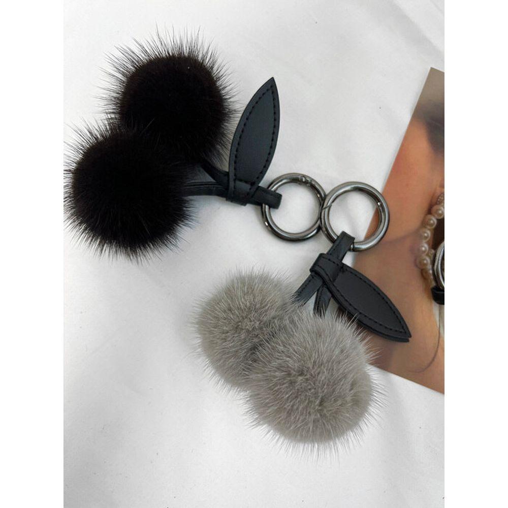 THEHEE Mink Fur Cherry Charm