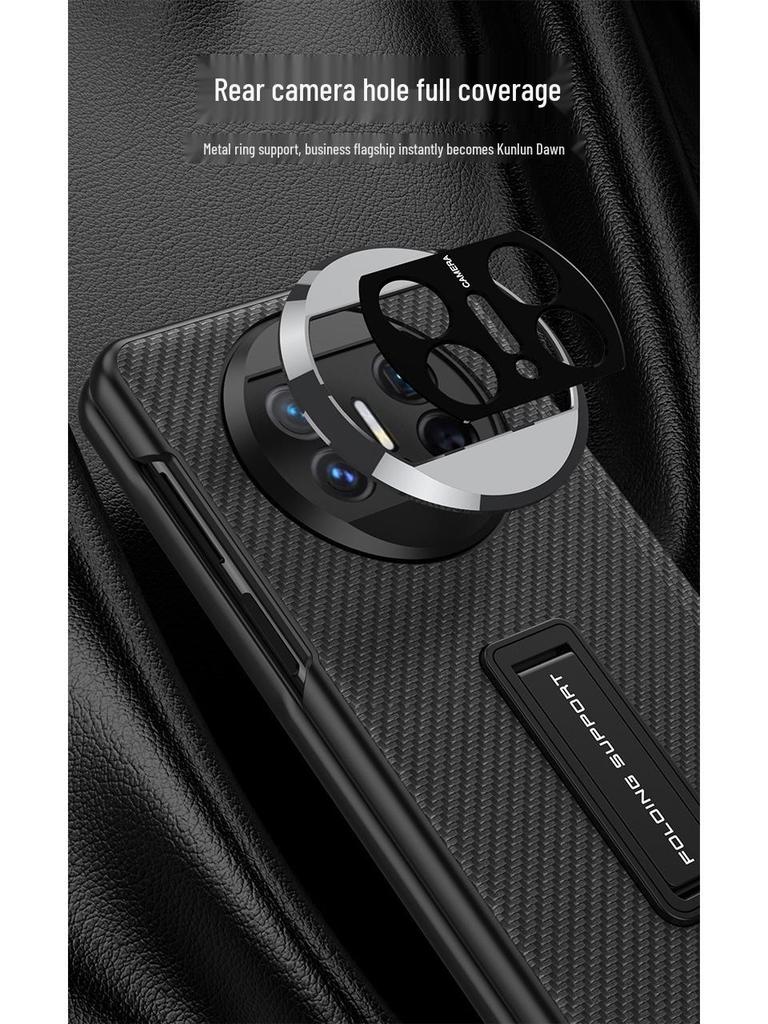 Huawei Mate X3 Leather Foldable Bracket Case: Full Coverage, Drop-Proof Protection