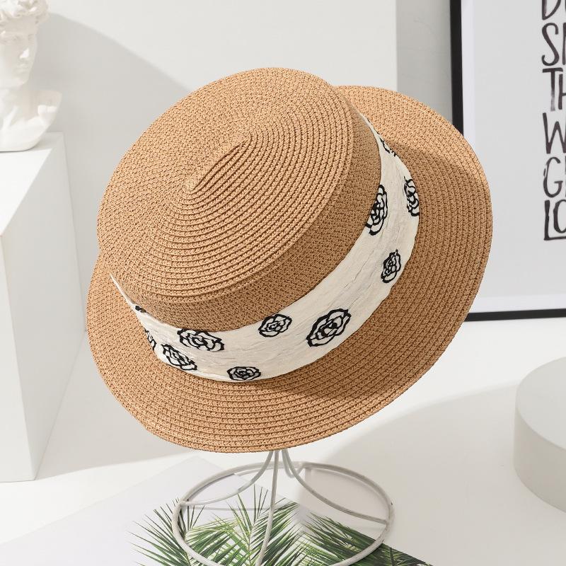 

Женская федора: Соломенная шляпа от солнца с пляжным узором для весны и лета Adjustable (54-59cm) хаки