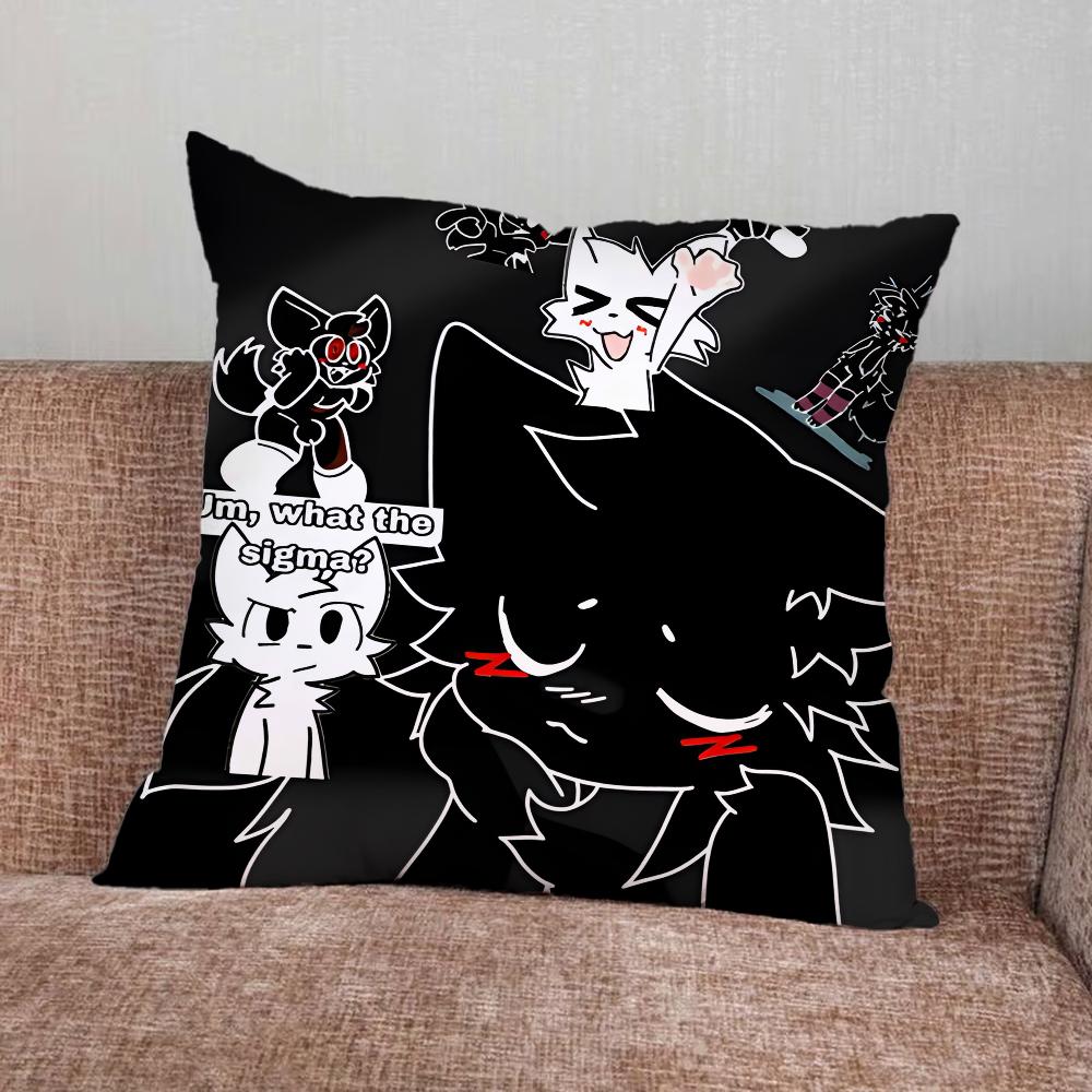Cute B-Boykisser Cartoon Pillow Case For Home Bedroom Car Office Decoration Living Room Sofa Cushion Cover Suitable