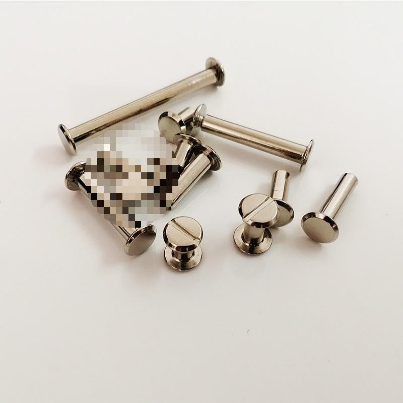 Vernikkeld Platte Kop Riem Stud Klinknagel Clip