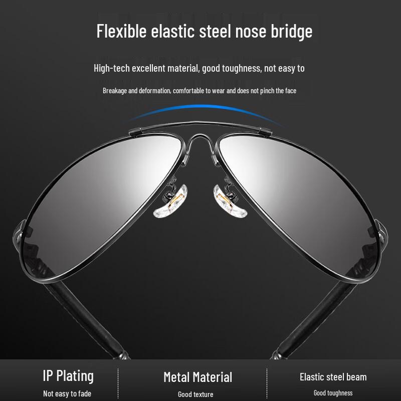 CAPONI HD Glass Polarized Aviator Sunglasses