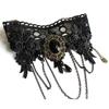 Gothic Lace Choker Black Retro Gothic Punk Style Necklace for Women Girls for Halloween Decorations Party Accessory
