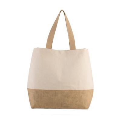 Canvas And Jute Shopper Bag