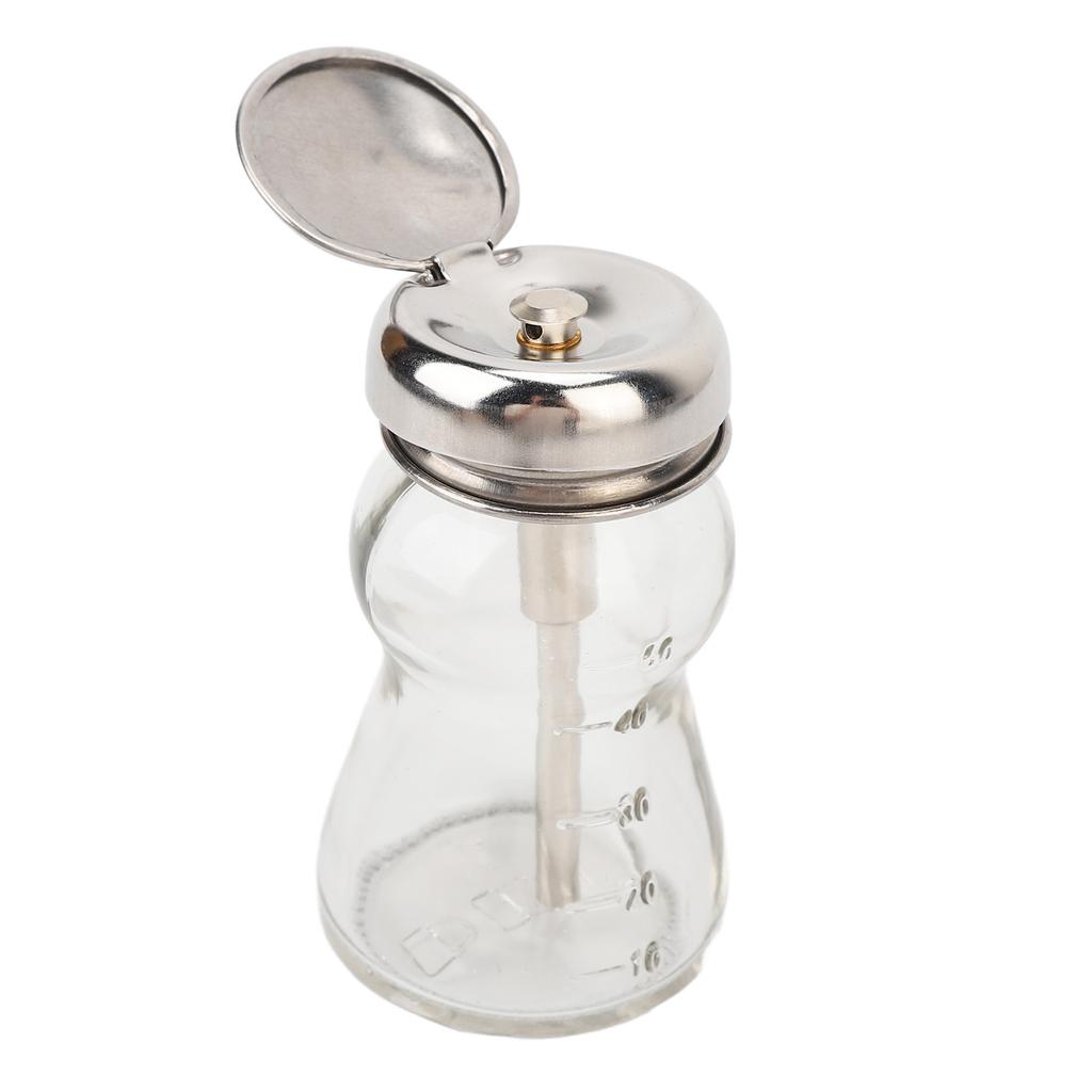 60ml Nail Polish Remover Pump Empty Dispenser Glass Bottle Copper Core Design Portable Makeup Remover Pump Dispensers