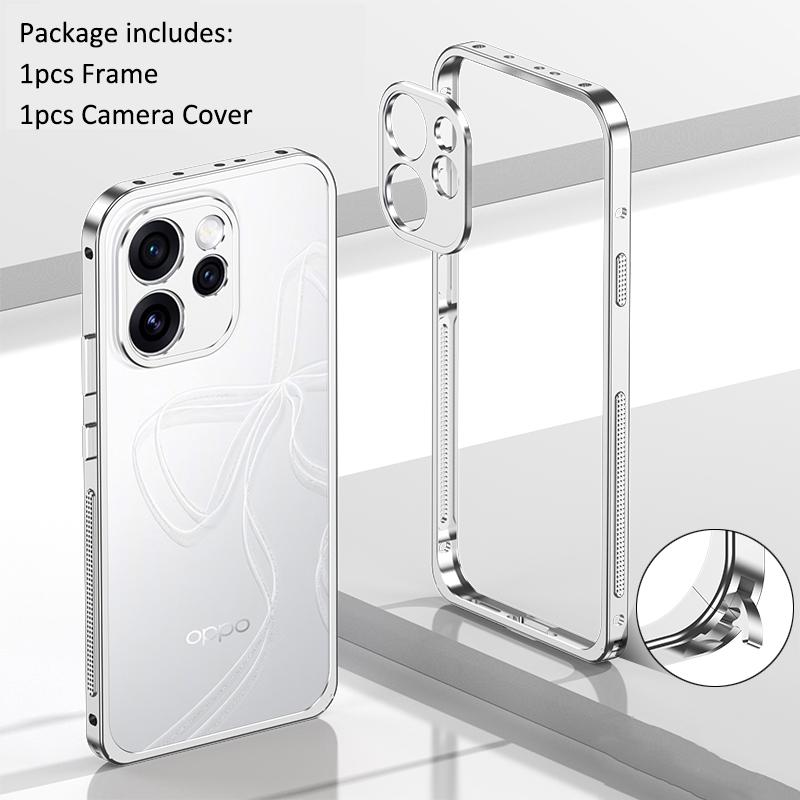 Aluminium Alloy Metal Frame Bumper For OPPO K15 Pro+ Reno 14 15 Pro Camera Lens Protector Cap Cover Heat Dissipation Shockproof