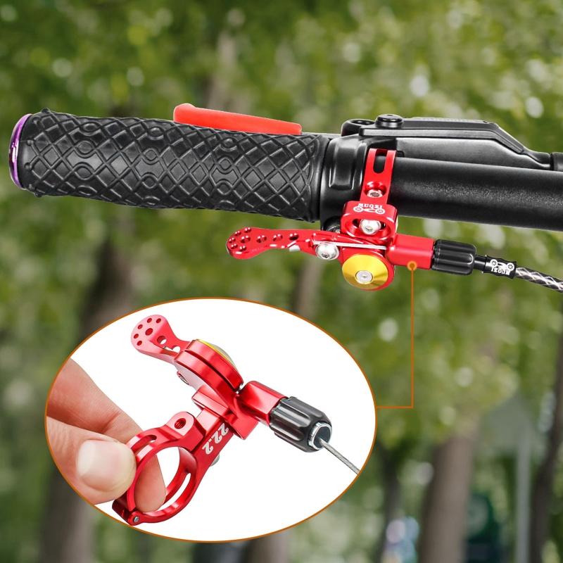 Alloy Dropper Post Lever for Seatpost Adjustment Telescopic Shifter Tightly Fix for Mountain Bicycle 22.2/24mm Handlebar