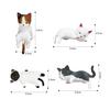seimeinoki Car Decoration Interior Cute Cat Car Accessories Set of 4 Car Interior Accessories Dashboard Decoration Different Cat Shapes High Temp