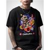 Men's Japanese Daruma Charm T-Shirt - 180g Heavyweight Cotton Tee with Bold DARUMA Graphic Print, Japanese Daruma Good Luck Token Design, Relaxed Fit