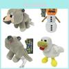 Adorable Peluche Minecraft 20cm Golem de Neige Loup Poulets Animal en Peluche Doux Cadeau