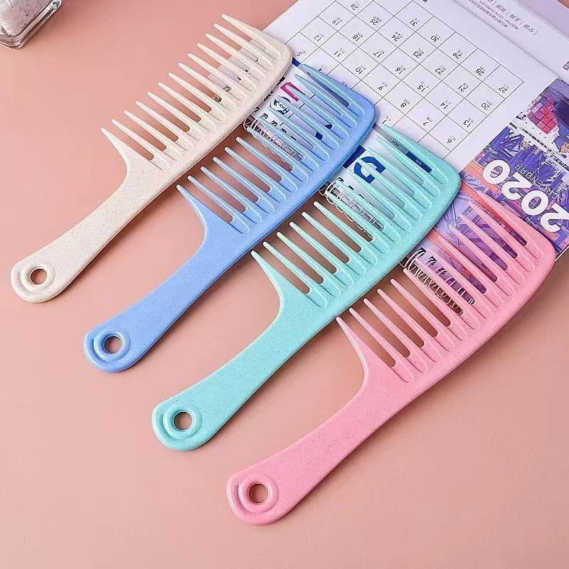 Korean Style Wheat Straw Hair Styling Comb for Men and Women with Independent Packaging, Multiple Options Available.