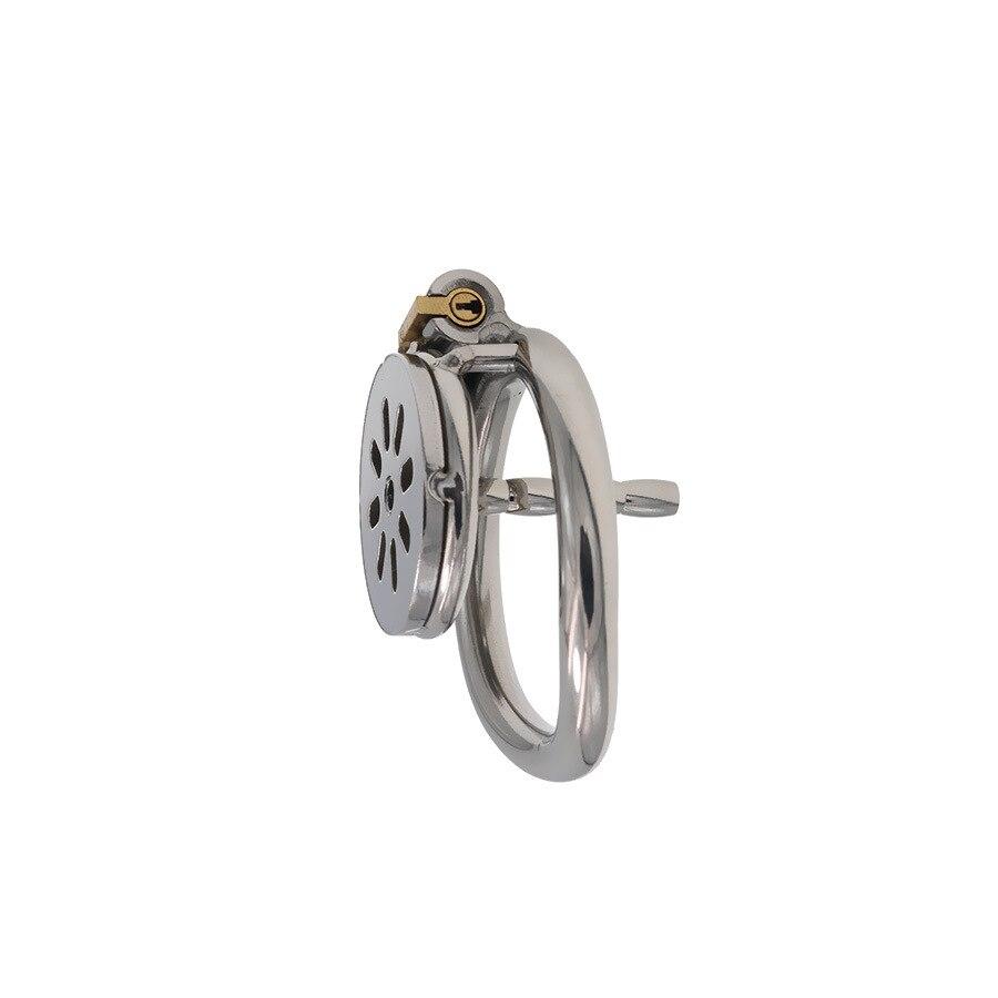 304 Stainless Steel Chastity Lock Penis Cage Male Bondage  Cockring CB Lock BDSM Slave Cuckold Sex Toys Urinary Catheter