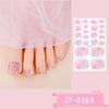 New Toe Nail Stickers 3D Manicure Stickers Toenail Bronzing Imitation Diamond Girl Cute Nail Polish Film Manicure Stickers