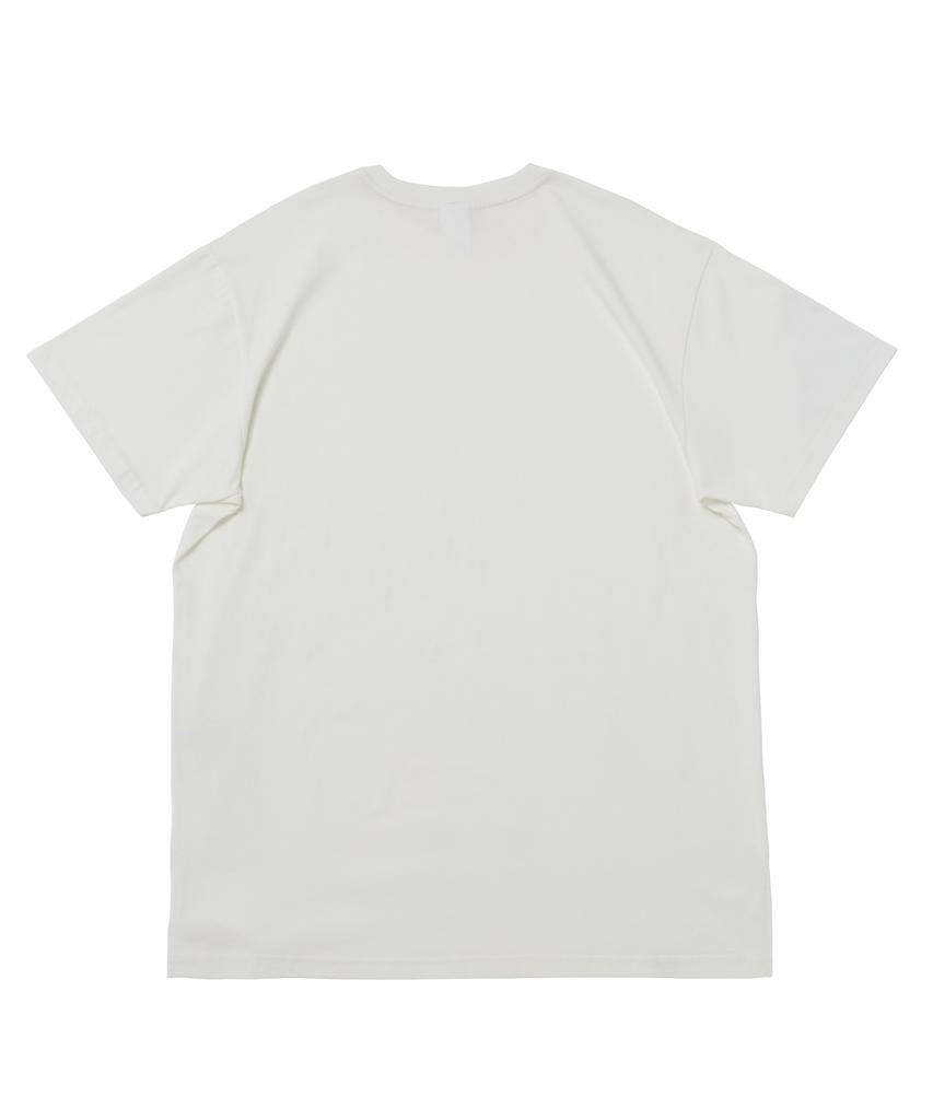 A NOTHING Silky-Cotton Long Layered 1/2 Tee (Ivory)
