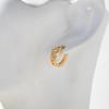 Gold Heart-Shaped Earrings: High-End, European & American Niche Design, Fashionable Metal Clips for Women.