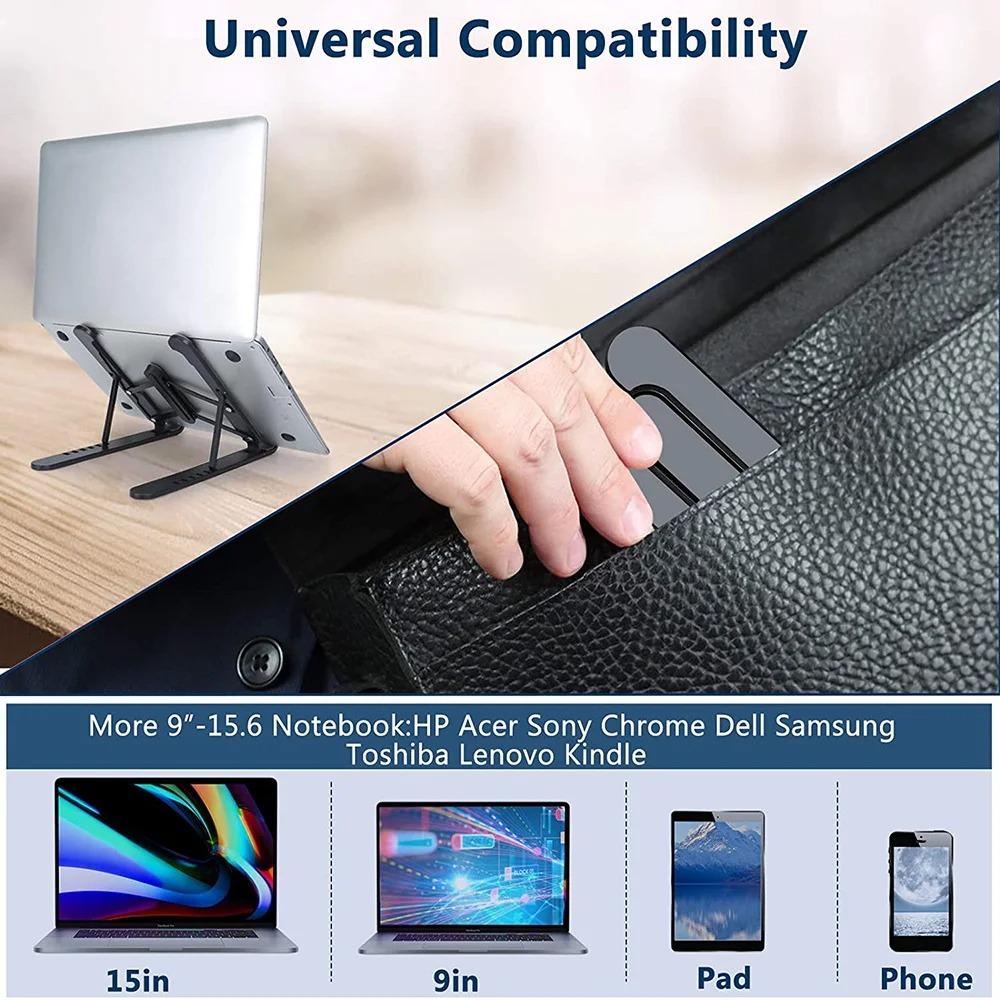 Foldable Laptop Stand Adjustable Portable Notebook Bracket Support Base Aluminum Alloy Holder For Macbook Laptop PC Accessories