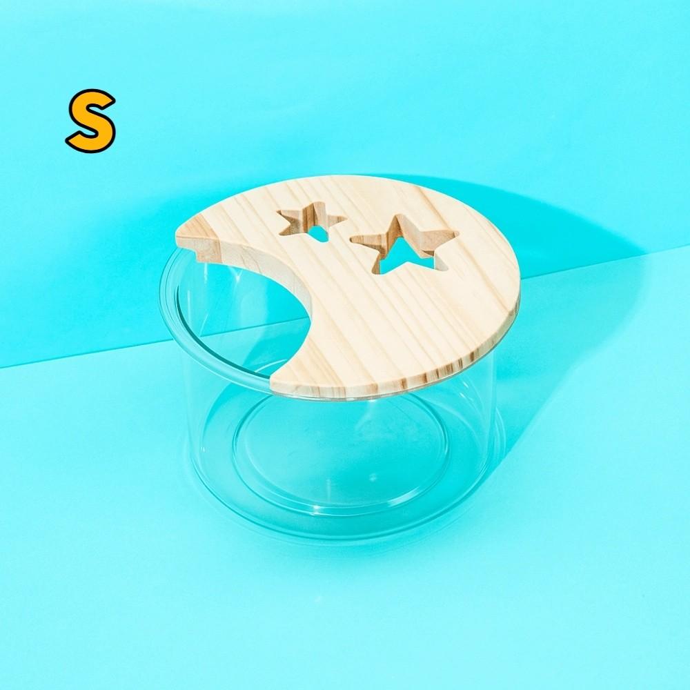 

Star Moon Shape Hamster Sand Bath Box Transparent Hamster Bathroom for Hamster Guinea Pig Style A