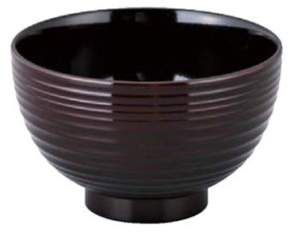 Fukui Craft Diameter 114mm Four Seasons Soup New Dark Brown Black Finish 31090060 TA) Bowl, Interior,
