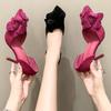 Fashion Pointed Toe Women Sandals Sexy High Heels Shoes Flower Fashion Elegant Pumps Heeled Shoes Woman 2025 New Trend Chaussures Femme