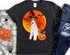 Wire Fox Terrier Halloween Shirt, Dog Jack O Lantern, Pumpkin Howl-O-Ween Gift, Gildan Softstyle Unisex Tee
