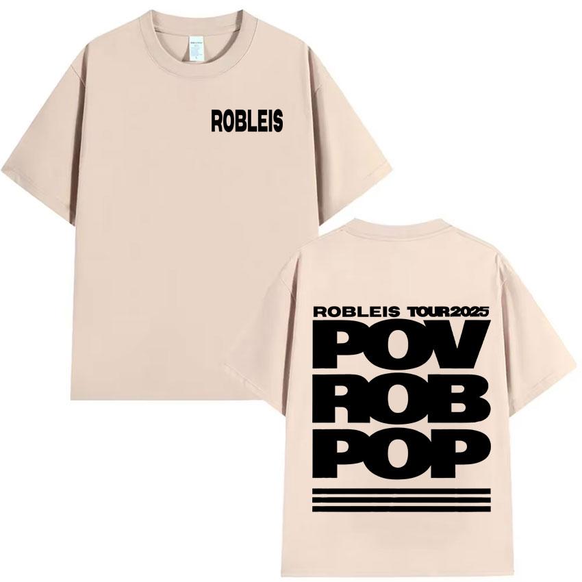 Rapper Robleis NEW Album Pop Music 2025 Merch T Shirts Mens Women Teenagers Fashion Tshirts Y2K Casual Cozy Cotton Tee Shirts