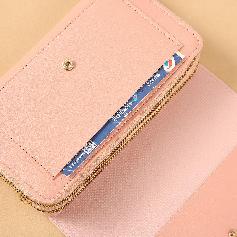 Women Wallets Buckle Zipper Long Wallet Clutch Purse Coin Card Holder