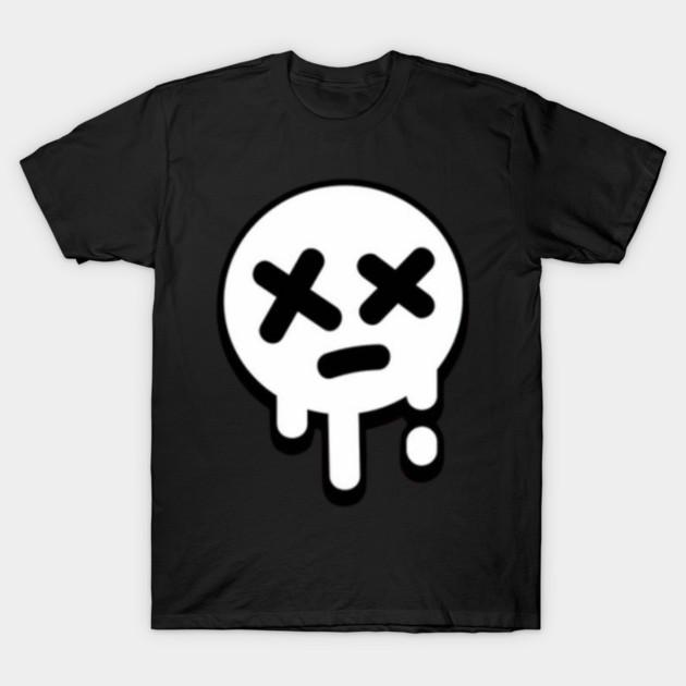 Asian Size Men Black Print T-shirt Bad Randoms Logo No-Cut Print Cotton Tshirt S чёрный