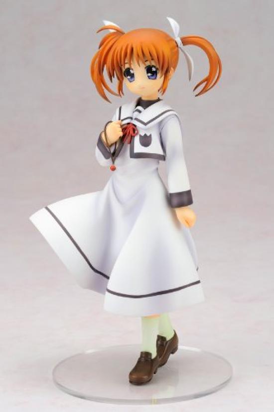 Magical Girl Lyrical Nanoha The MOVIE 1st Takamachi Nanoha Uniform Scale PVC Ver. (1/7 Pre-painted Figure)