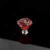 Mânăr de sertar din sticlă cu cristal roz de 30 mm - Stil Retro European pentru Dulap sau Comodă