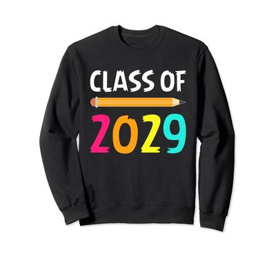 Class of 2029 Grow With Me Colored Pencil Sweatshirt