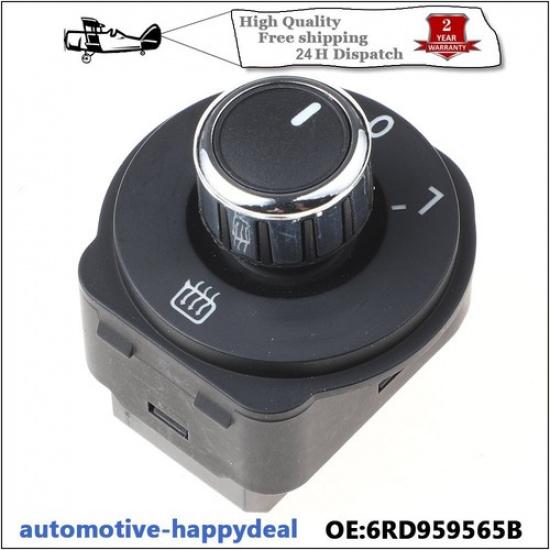 Rearview Mirror Adjust Knob Button Switch For VW POLO 6R 6C HATCBACK