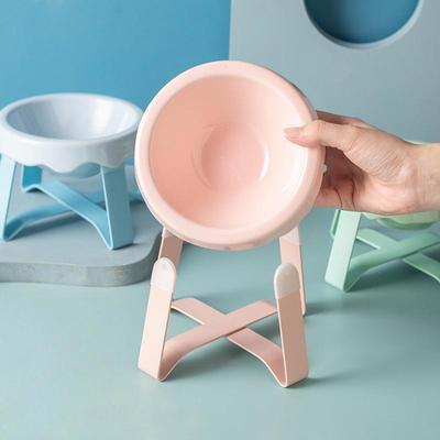 1Pcs Neck Protection High Foot Cat Food Bowl Durable Cat Drinking Water Bowl Ceramic Cat Bowl Kittens Feeding Bowl Pet Supplies