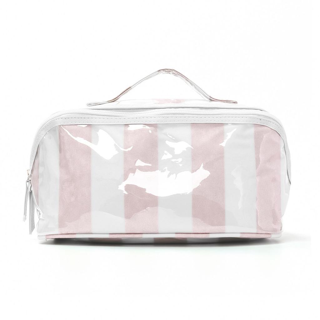 Modern Pvc Travel Makeup Organizer With Large Capacity For Cosmetics And Toiletries