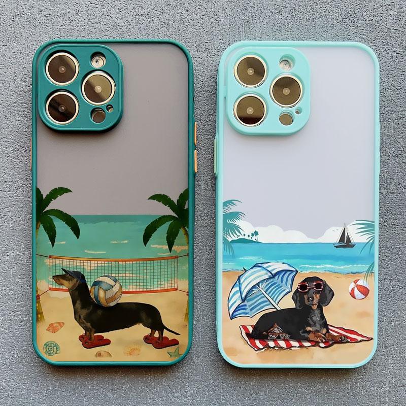 Cute Cartoon Newspaper Reading Dog Phone Case For iPhone 15 14 16 12 Pro Max 11 13 Mini Pro Max X XR XS Lovely Shockproof Covers