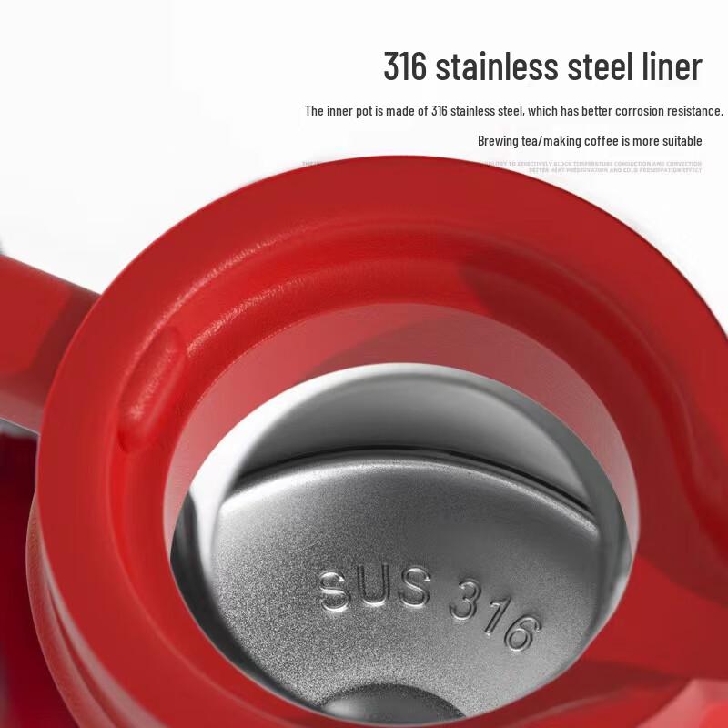 Marlang 316 Stainless Steel Smart Temperature Display Thermos Pot