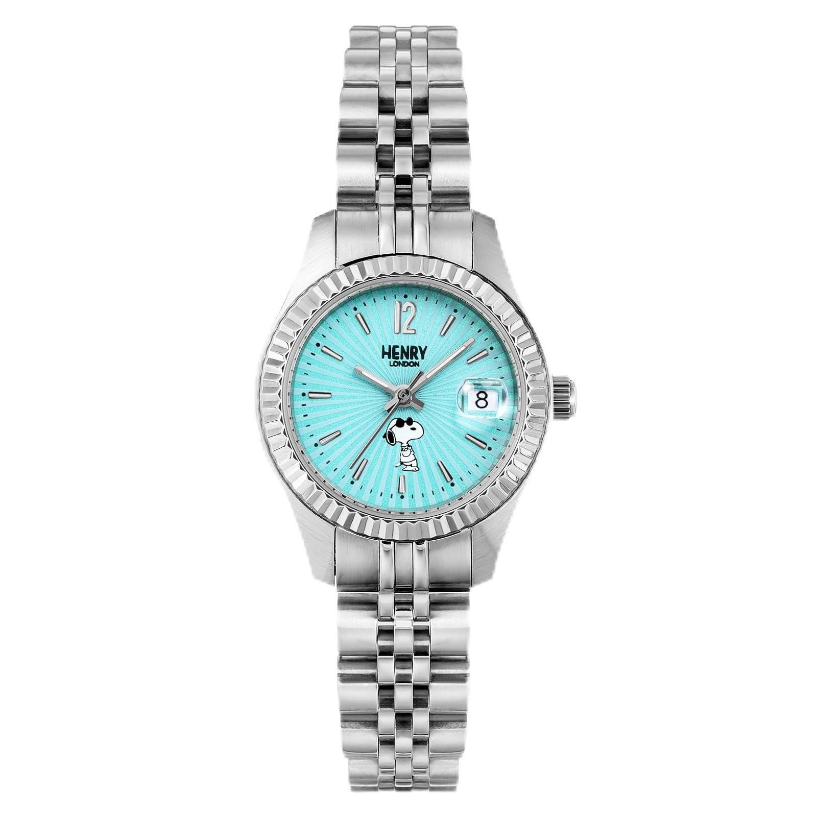 

Snoopy Collaboration Water Resistant for Daily Mineral Light Blue [HENRYLONDON] Watch, Quartz, Use, Glass, Dial, HL26-B-0461, Women s [Used]