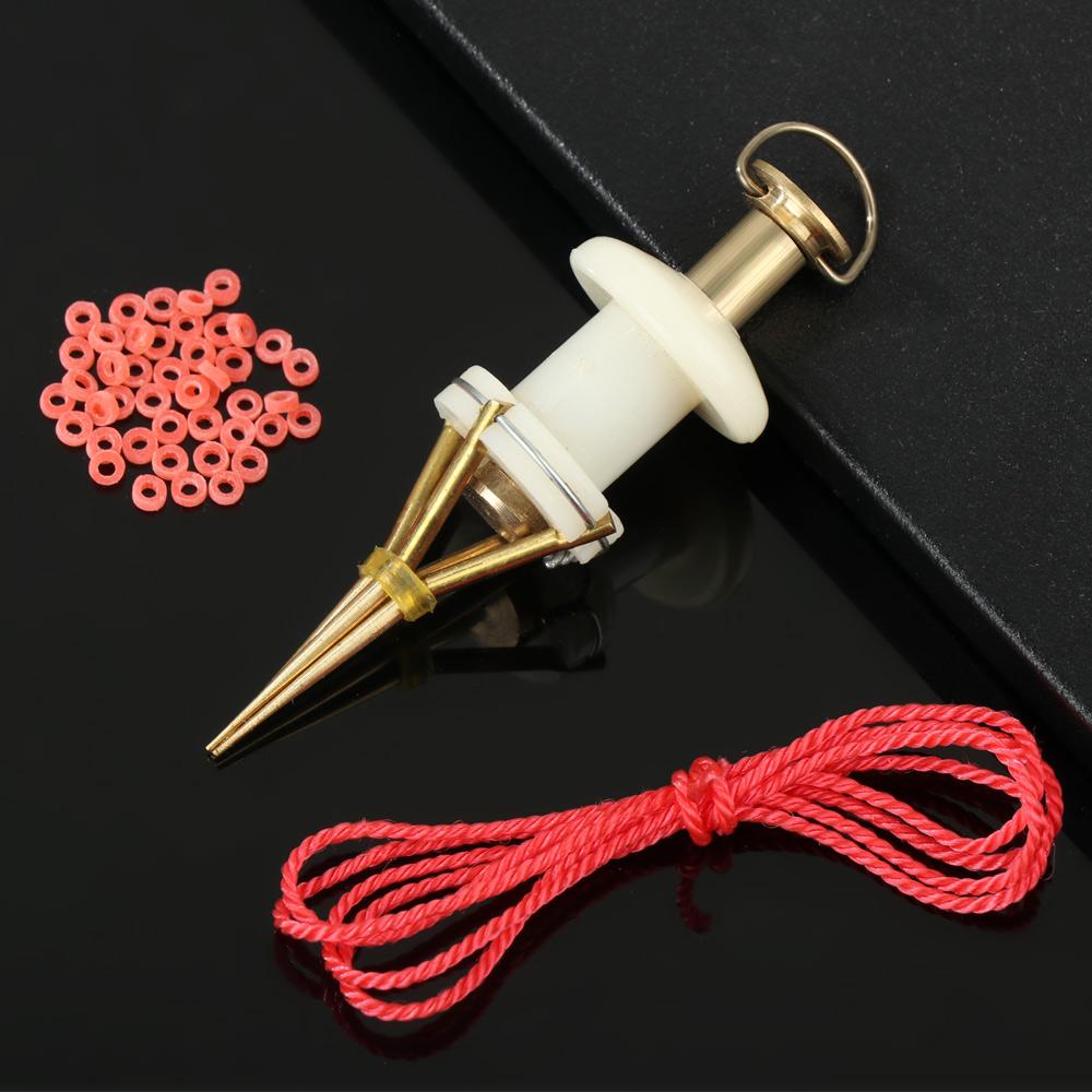 Professional Lightweight Copper Parts Fishing Bander Earthworm Clips Bait Clip Pellet Plier