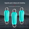 Eight-Character Anti-Tangle Silicone Auto-Winding Fishing Leader Connector.